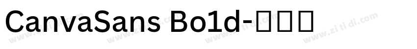 CanvaSans Bo1d字体转换